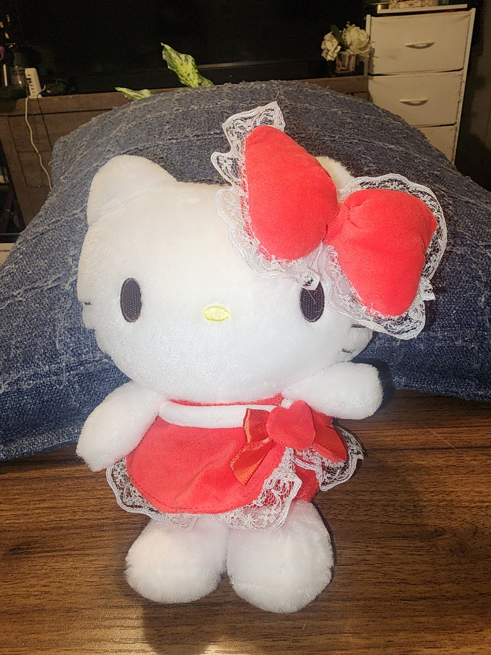 Hello Kitty Plush with Red Bow and Dress